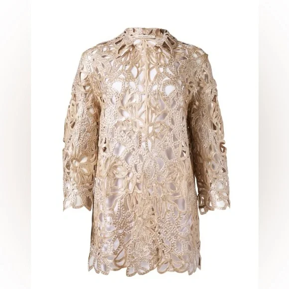 RANI ARABELLA Gold Lace Topper Jacket - Picture 5 of 15